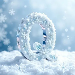 Snow 2 — letter Q