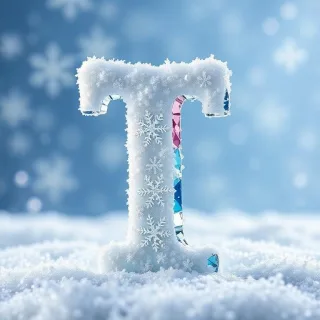 Snow 2 — letter T