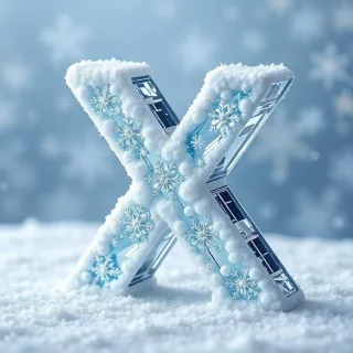 Snow 2 — letter X