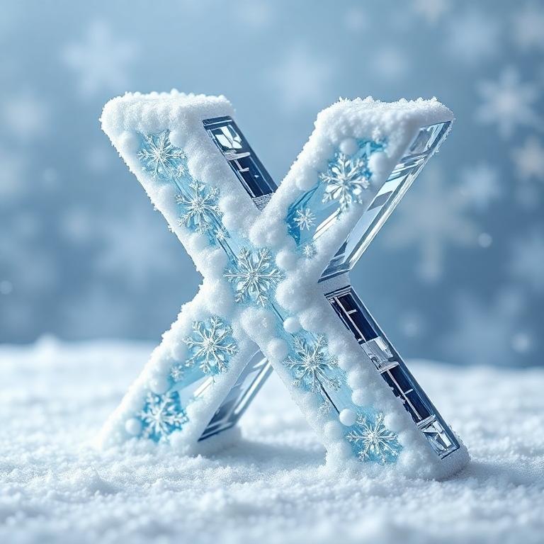 Snow 2 — letter X