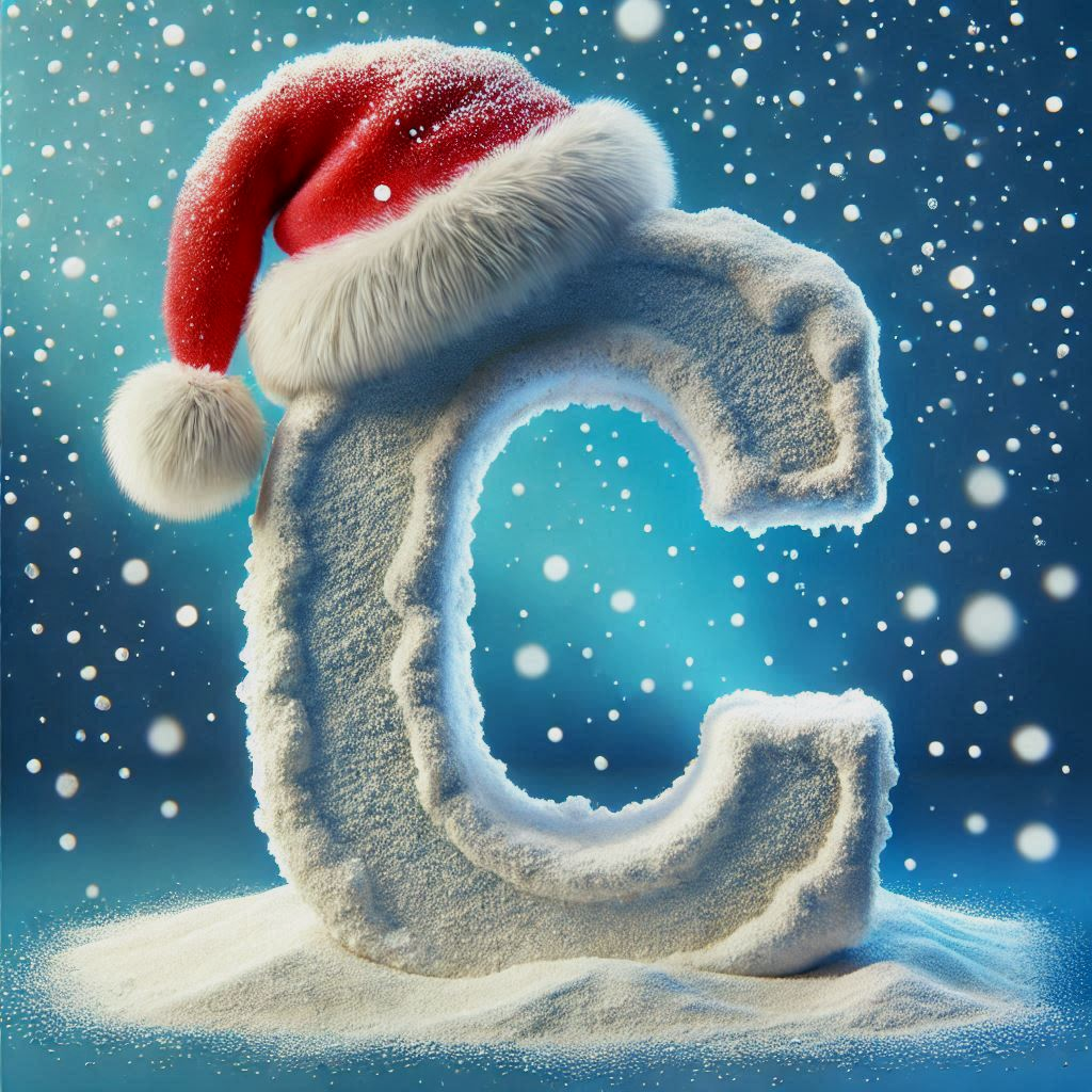 Snow 3 — letter C (variant 2)