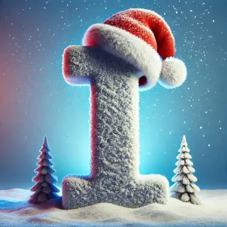 Snow 3 — letter I (variant 2)