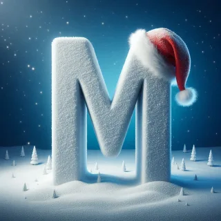 Snow 3 — letter M