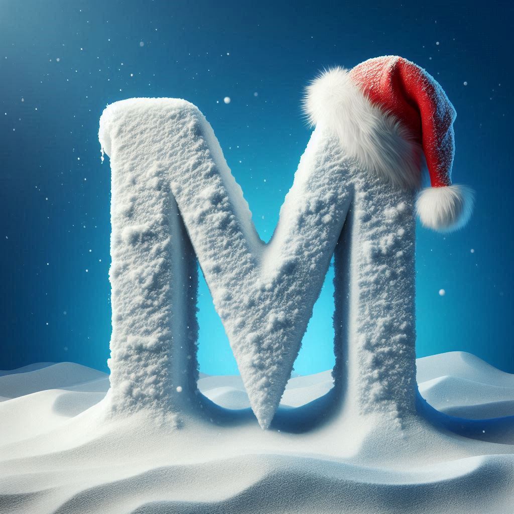 Snow 3 — letter M (variant 2)