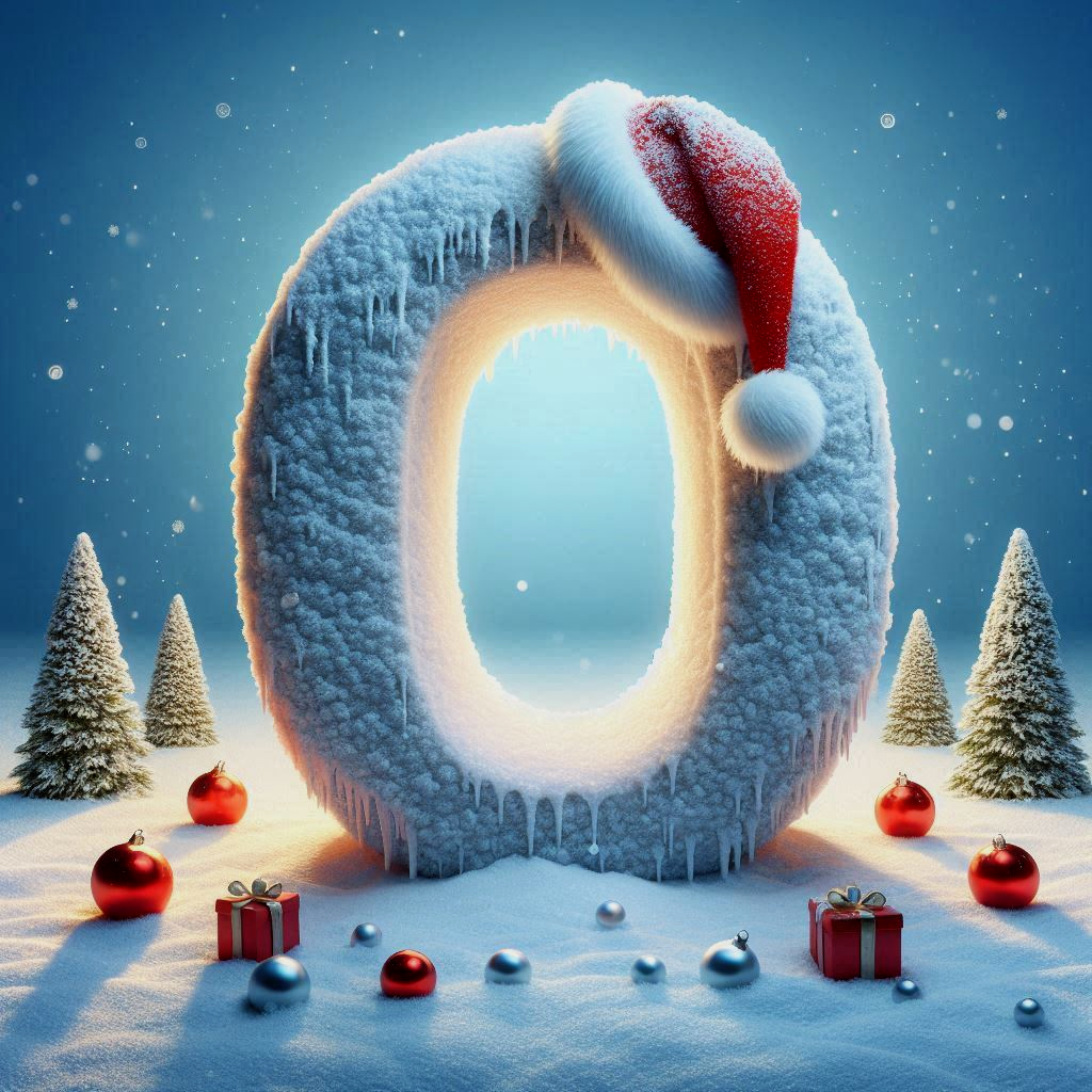 Snow 3 — letter O (variant 2)