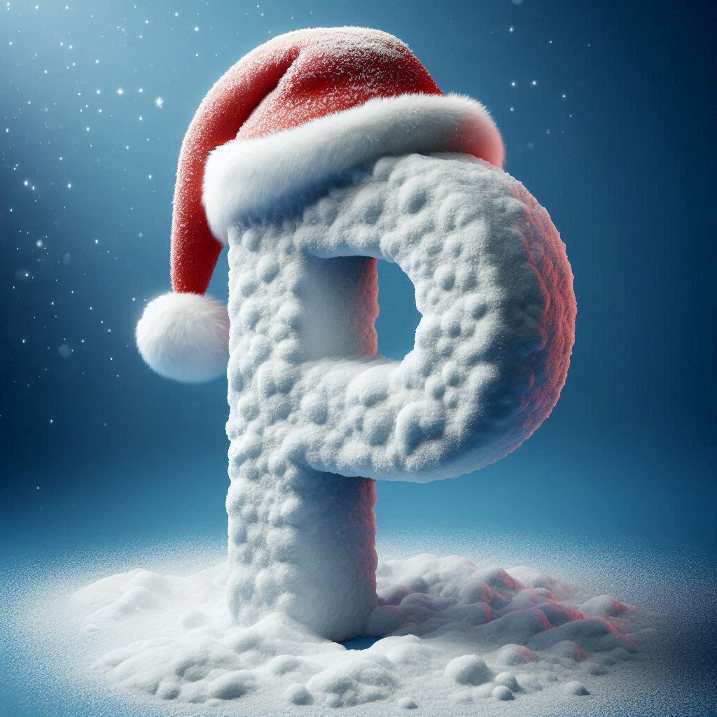 Snow 3 — letter P