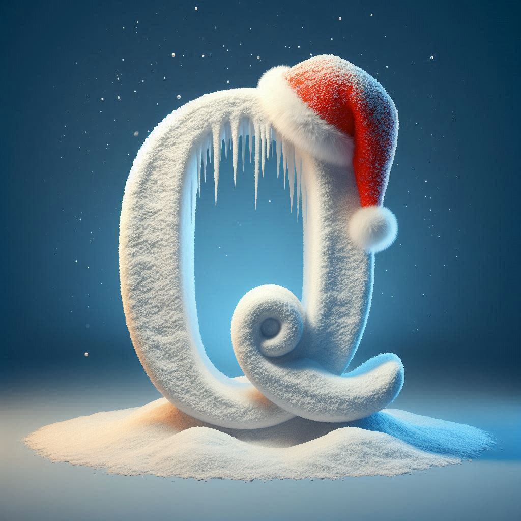 Snow 3 — letter Q