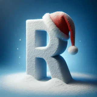 Snow 3 — letter R