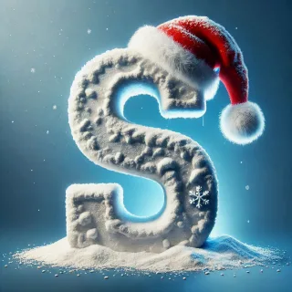 Snow 3 — letter S (variant 2)