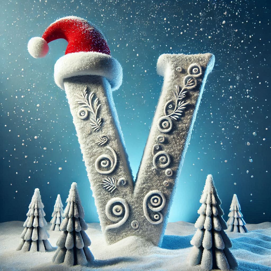 Snow 3 — letter V