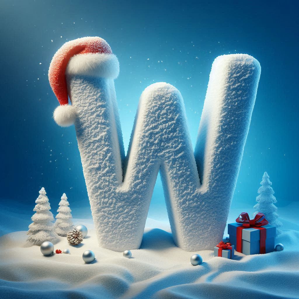 Snow 3 — letter W