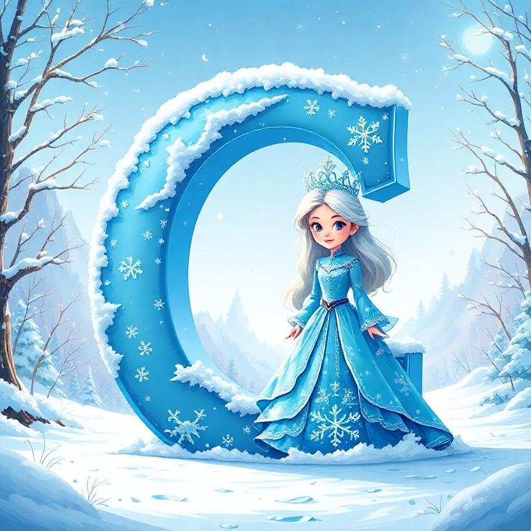 Snow queen — letter C