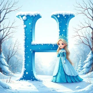 Snow queen — letter H