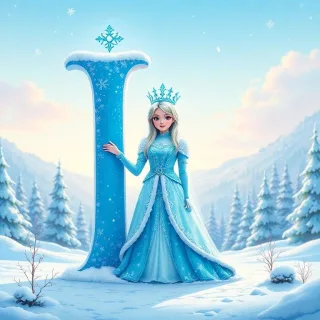 Snow queen — letter I