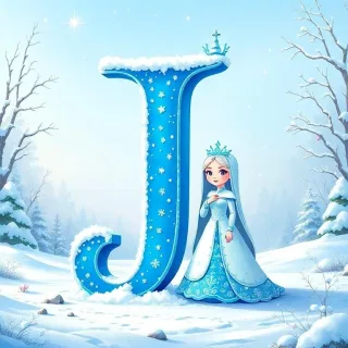 Snow queen — letter J