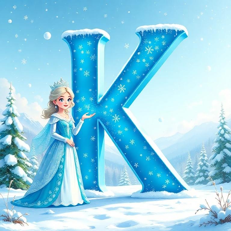 Snow queen — letter K