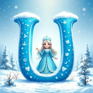 Snow queen — letter U