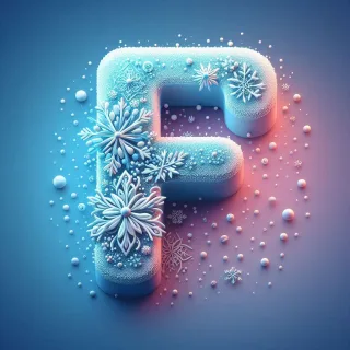 Snow — letter F