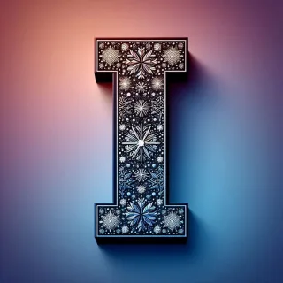 Snow — letter I