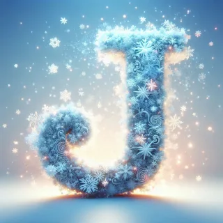 Snow — letter J