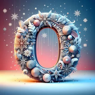 Snow — letter O