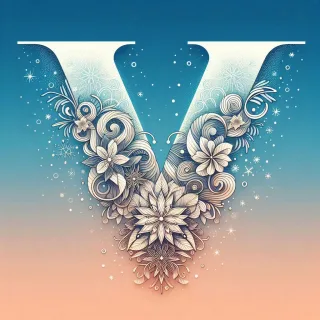 Snow — letter V