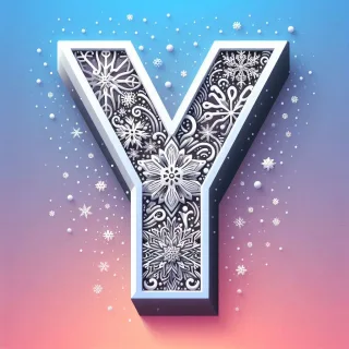 Snow — letter Y
