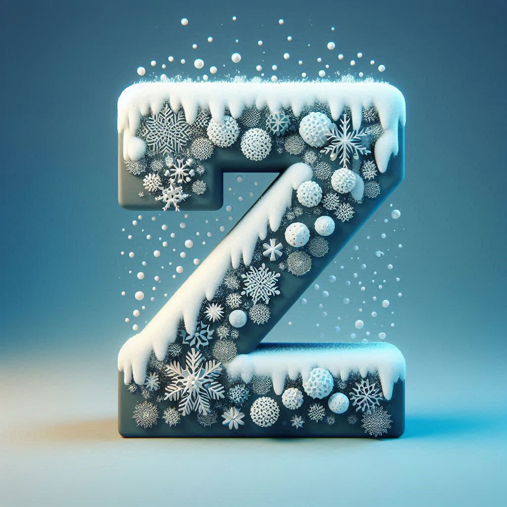 Snow — letter Z