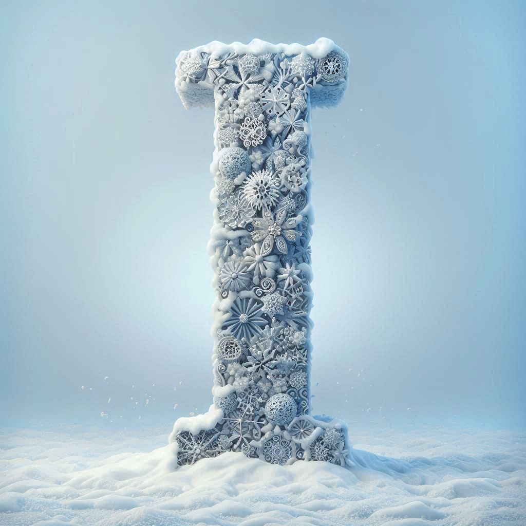 Snowflakes — letter I