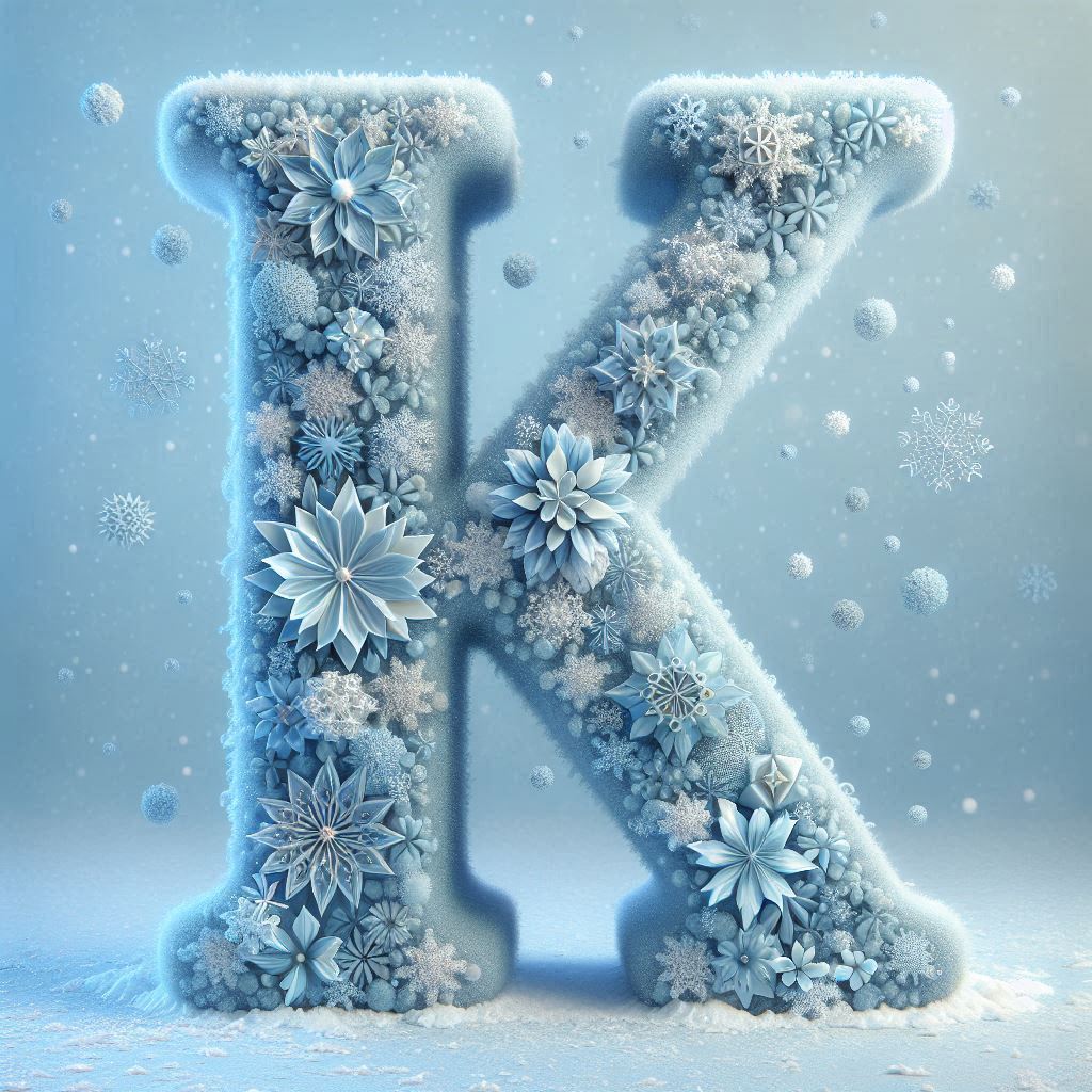 Snowflakes — letter K