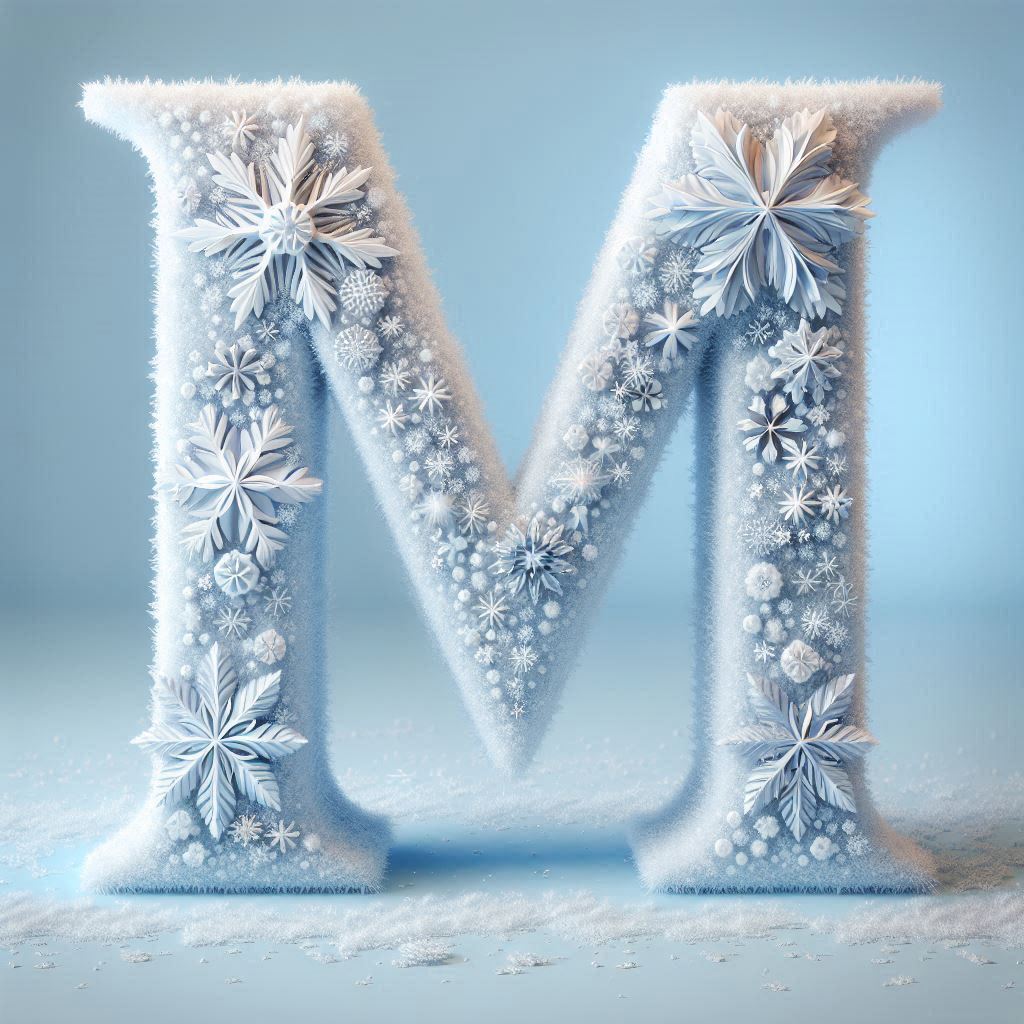 Snowflakes — letter M
