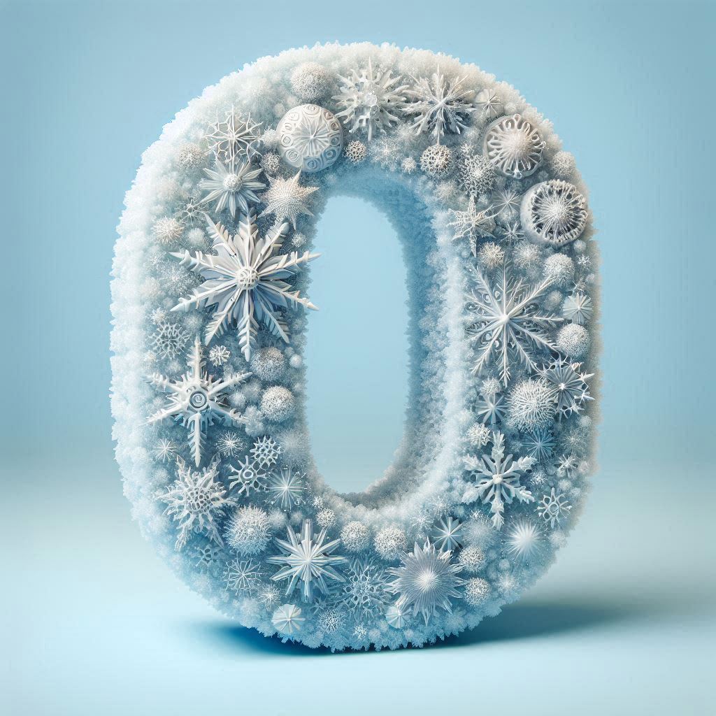 Snowflakes — letter O