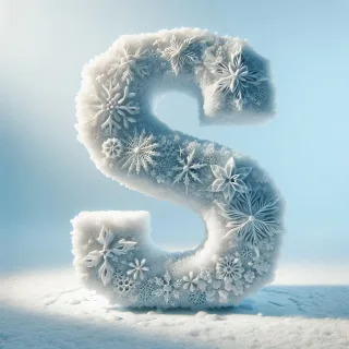 Snowflakes — letter S