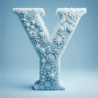 Snowflakes — letter Y