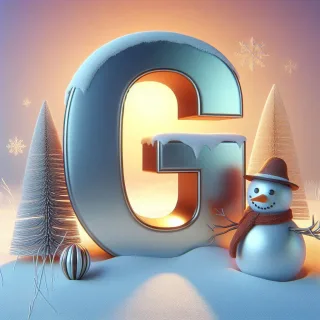 Snowman 2 — letter G (variant 2)