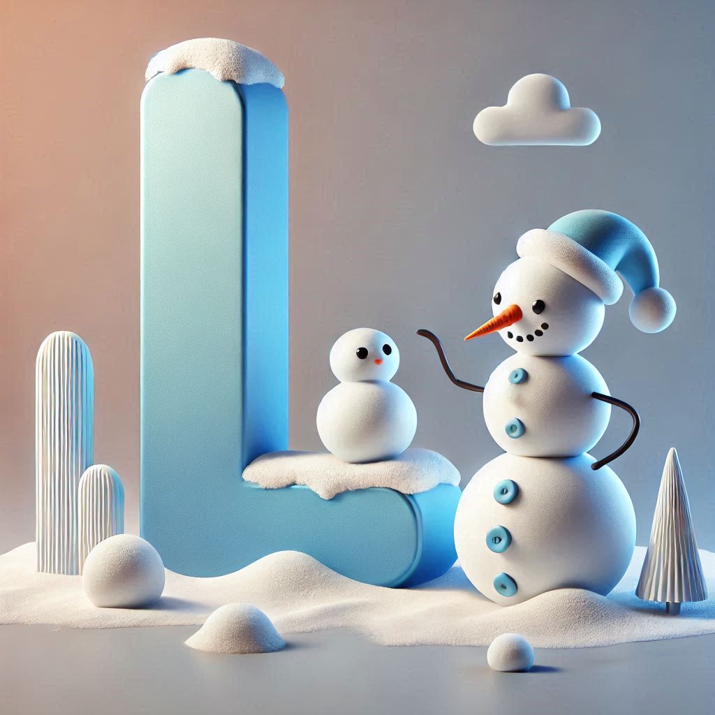Snowman 2 — letter L