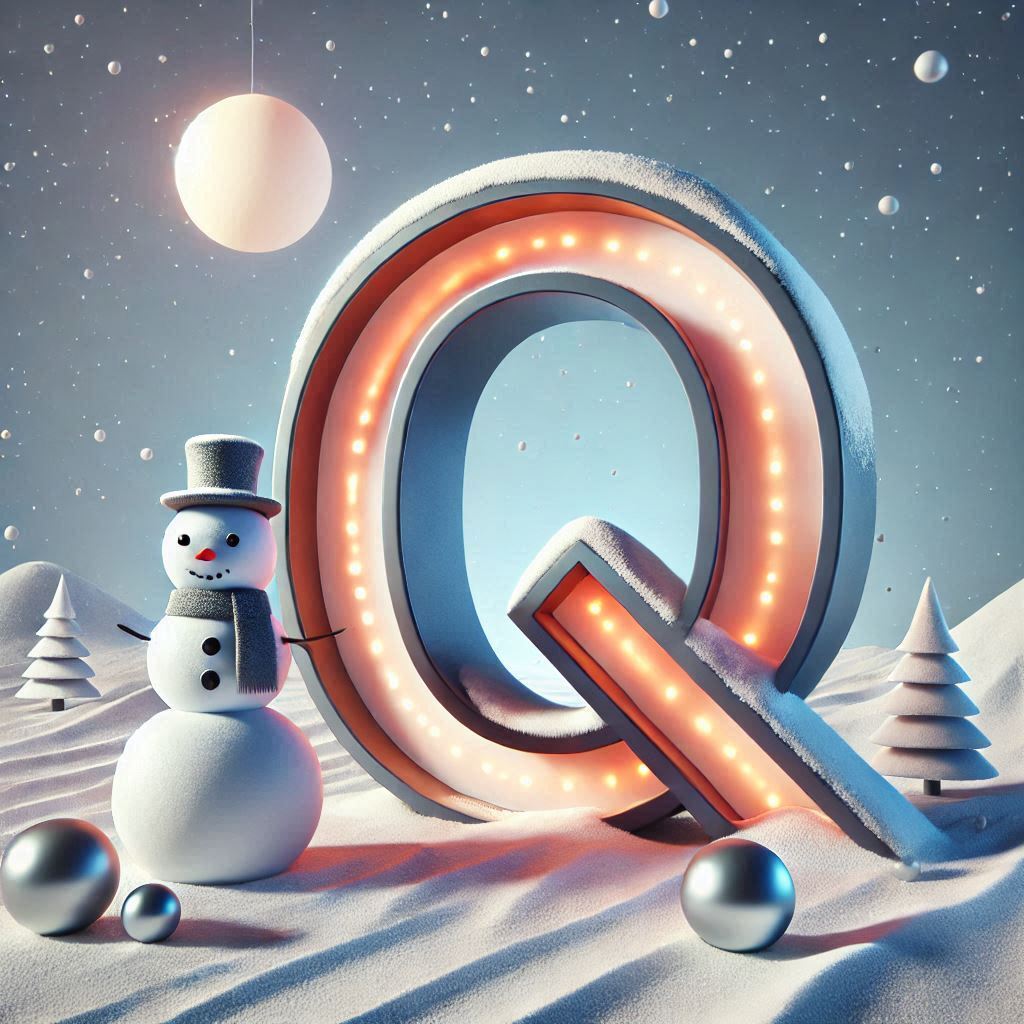 Snowman 2 — letter Q (variant 2)