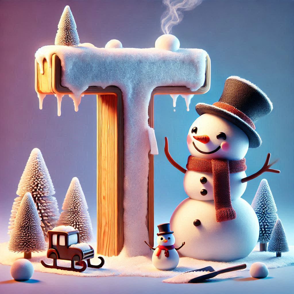 Snowman 2 — letter T