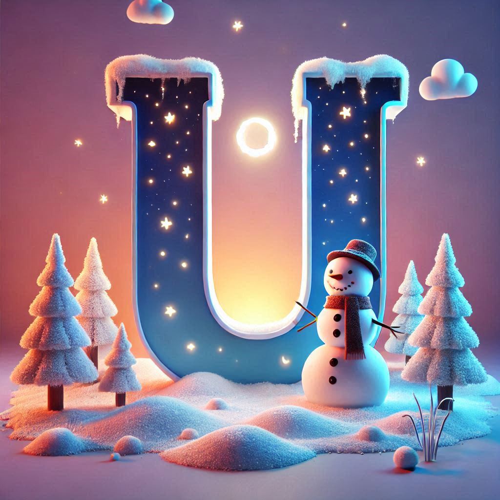 Snowman 2 — letter U