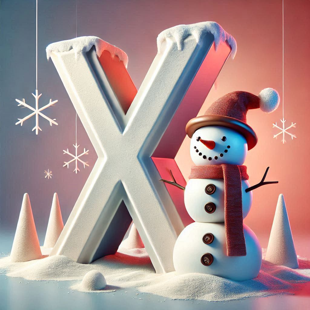 Snowman 2 — letter X