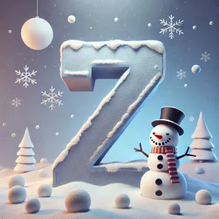 Snowman 2 — letter Z