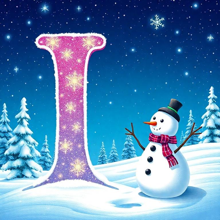 Snowman — letter I