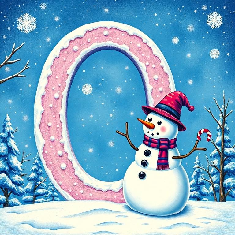 Snowman — letter O