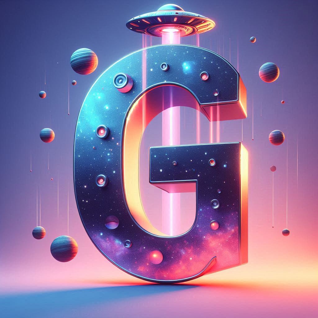 Space and ufo — letter G