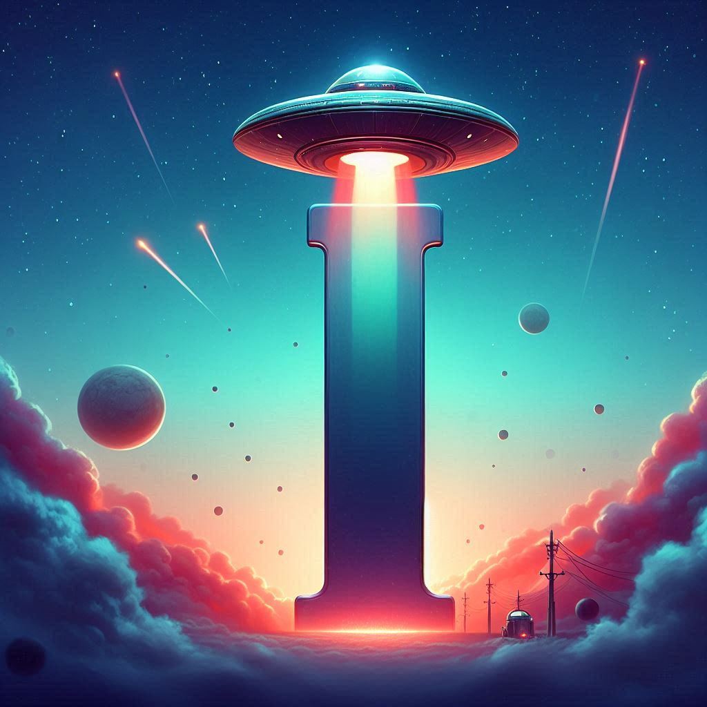 Space and ufo — letter I