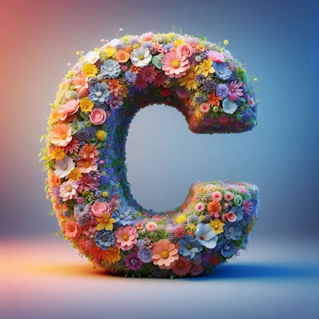 Spring flowers — letter C