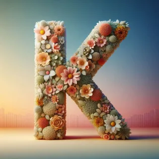 Spring flowers — letter K