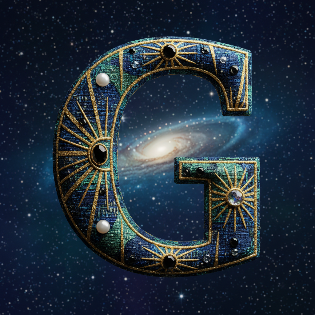 Starry sky — letter G