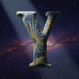 Starry sky — letter Y