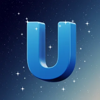 Stars 2 — letter U (variant 2)